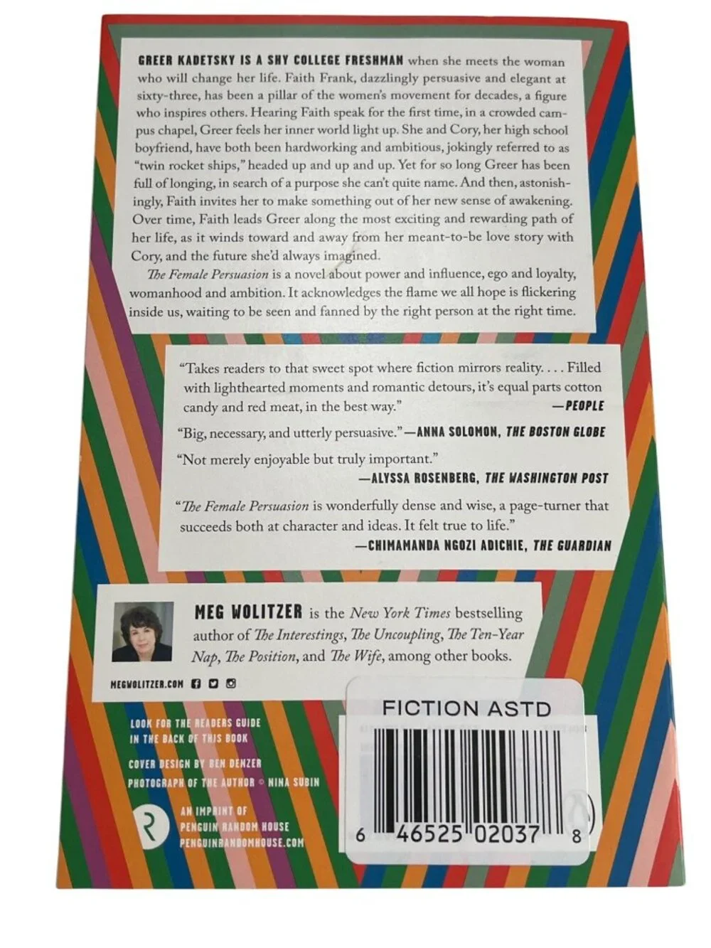 The Female Persuasion Meg Wolitzer Paperback Literary Fiction Novel